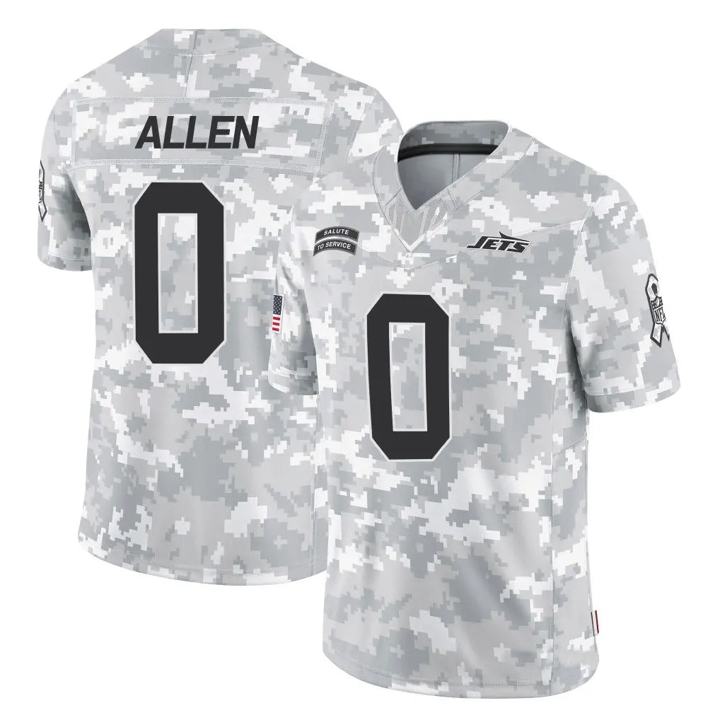 Jdoa NY.Jets #0 Braelon Allen Player Arctic Camo Salute to Service Limited Stitched Jerseys