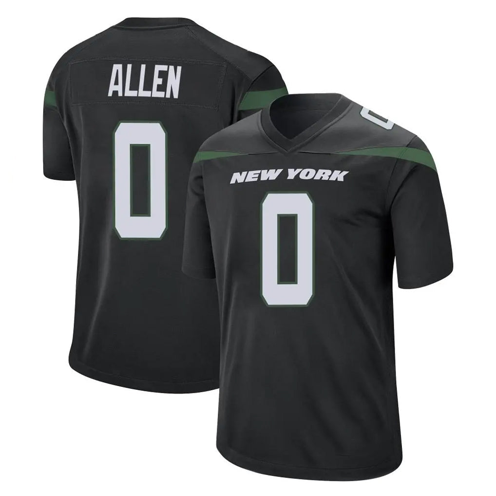 Jdoa NY.Jets #0 Braelon Allen Player Stealth Black Home Game Stitched Jerseys