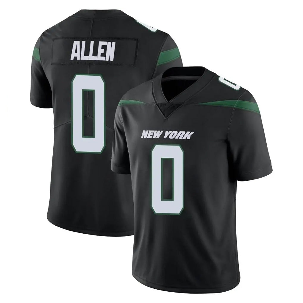 Jdoa NY.Jets #0 Braelon Allen Player Stealth Black Limited Vapor Home Game Stitched Jerseys