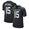 Jdoa NY.Jets #15 Adonai Mitchell Player Stealth Black Home Game Stitched Jerseys