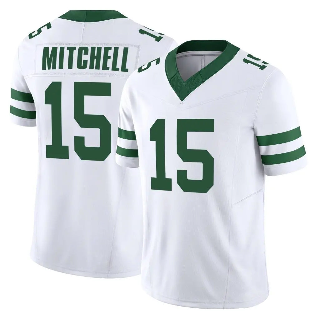 Jdoa NY.Jets #15 Adonai Mitchell Player White Limited Classic Vapor F.U.S.E. Home Game Stitched Jerseys