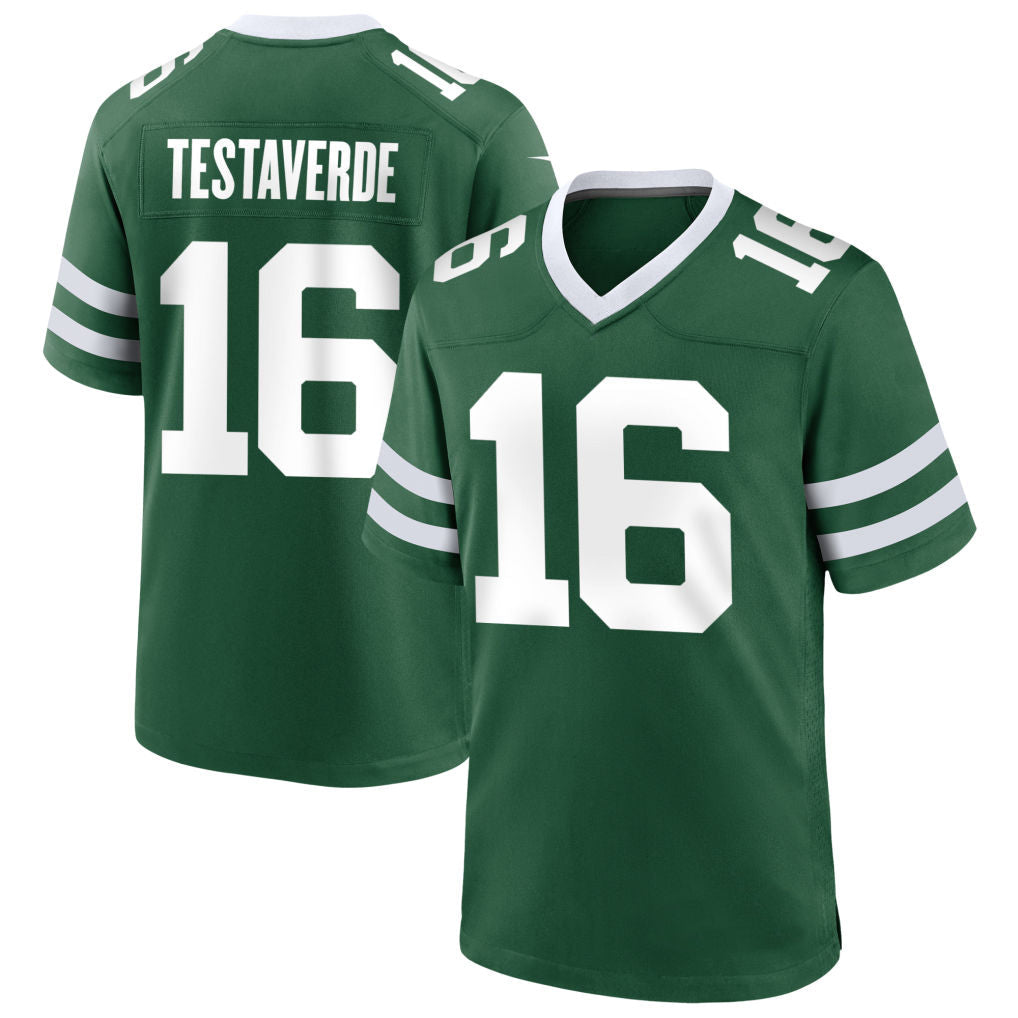 Jdoa NY.Jets #16 Vinny Testaverde Player Green Home Game Stitched Jerseys