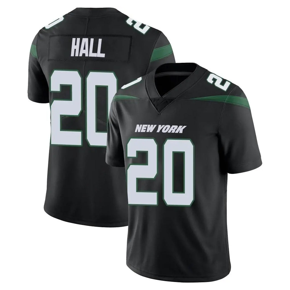 Jdoa NY.Jets #20 Breece Hall Player Stealth Black Limited Vapor Home Game Stitched Jerseys