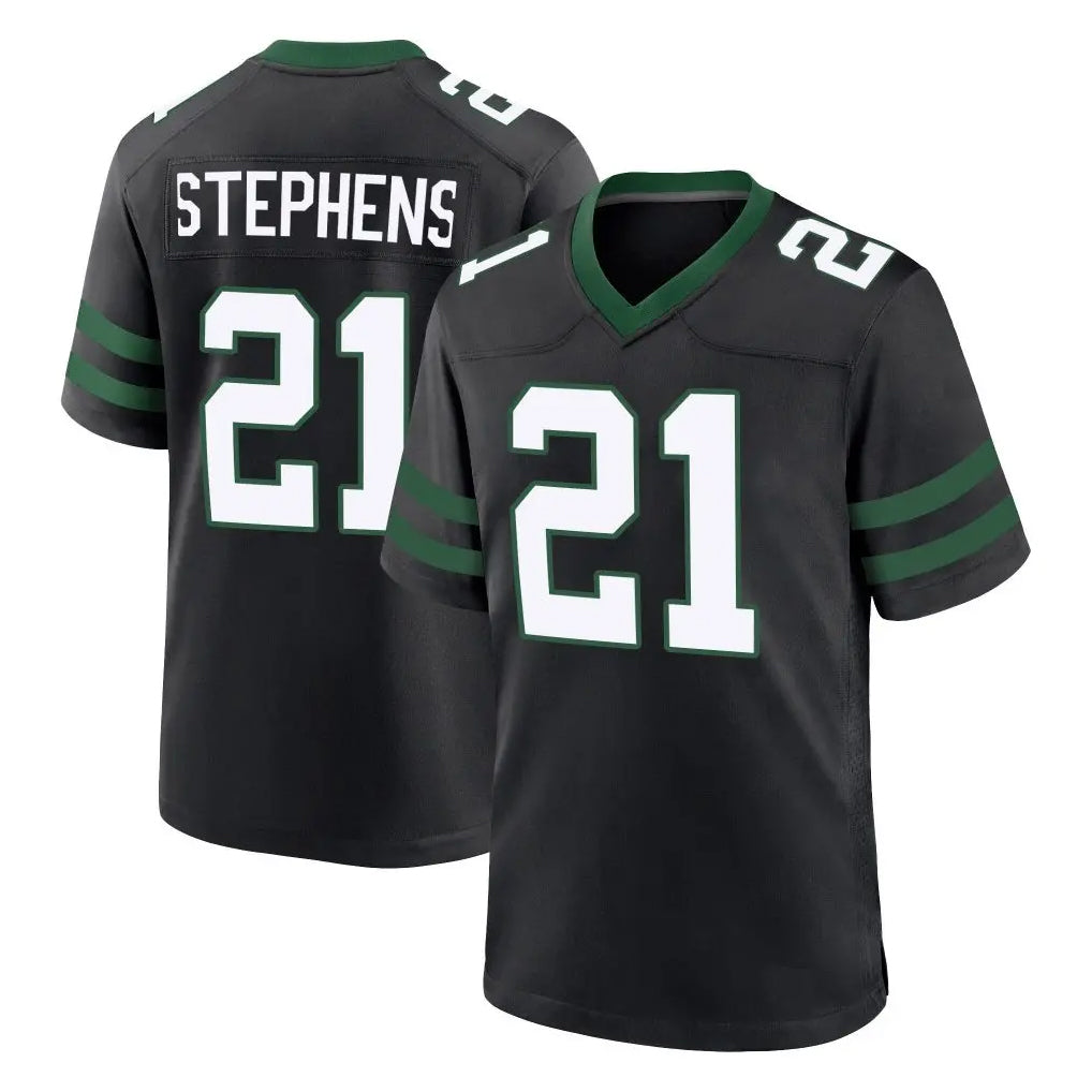 Jdoa NY.Jets #21 Brandon Stephens Player Black Legacy Home Game Stitched Jerseys