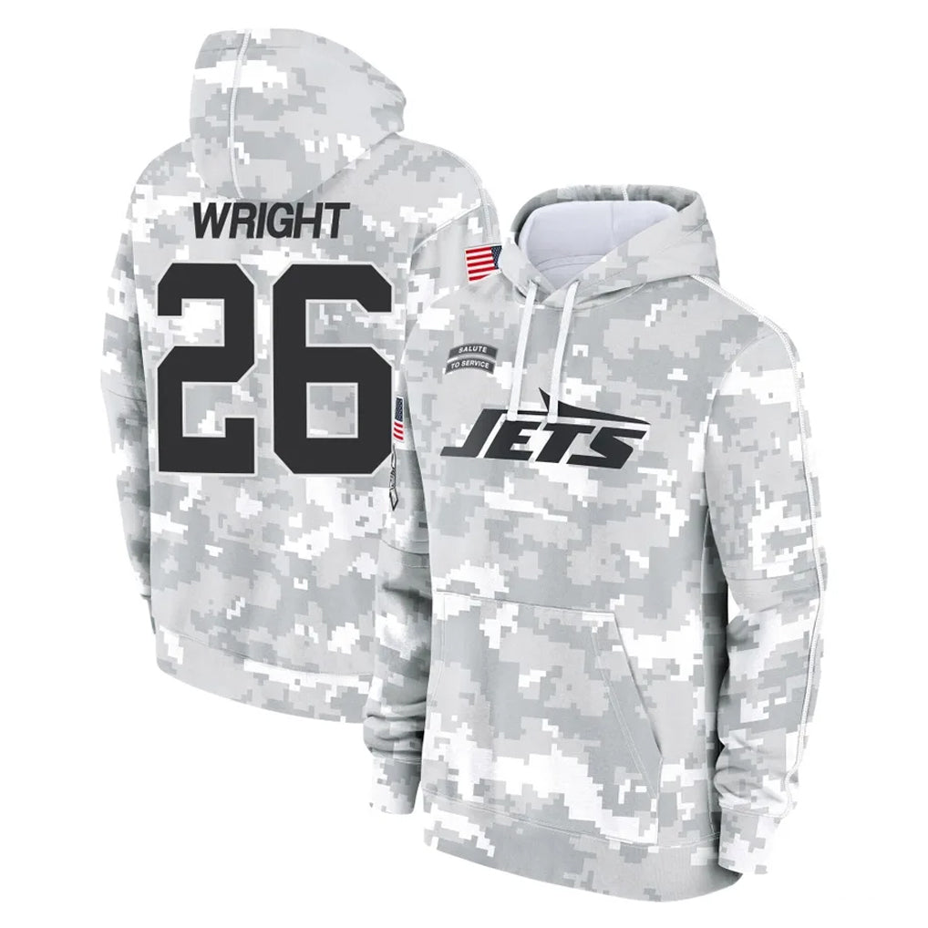 Jdoa NY.Jets #26 Nahshon Wright Player Arctic Camo Salute to Service Pullover Hoodies Limited Game Stitched Jerseys