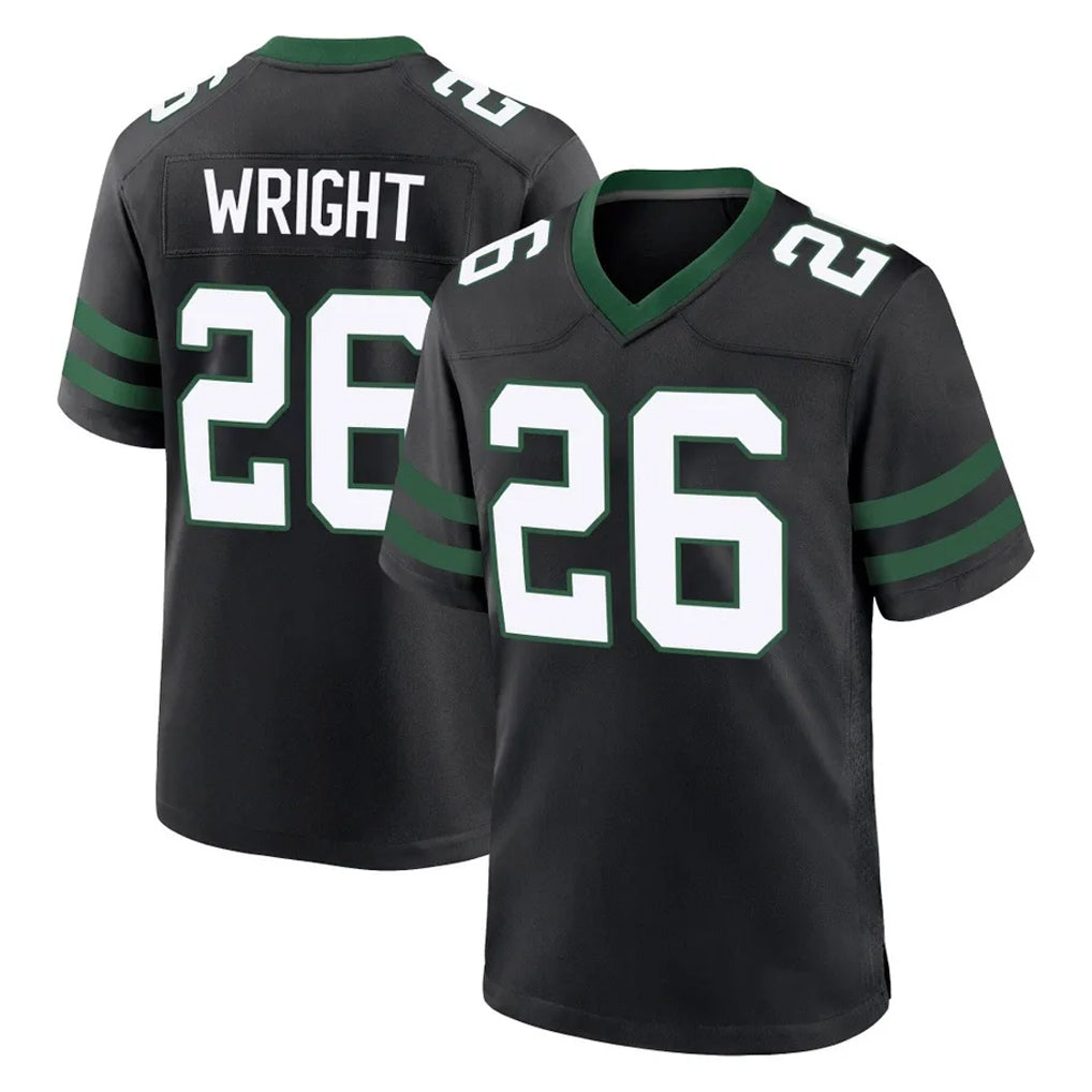 Jdoa NY.Jets #26 Nahshon Wright Player Black Legacy Home Game Stitched Jerseys
