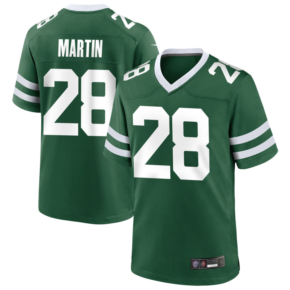 Jdoa NY.Jets #28 Curtis Martin Player Green Home Game Stitched Jerseys