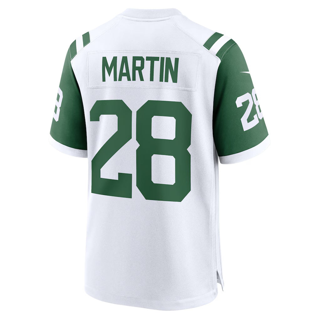 Jdoa NY.Jets #28 Curtis Martin White Retired Player Alternate Game Stitched Jerseys