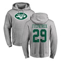 Jdoa NY.Jets #29 Minkah Fitzpatrick Player Gray LOGO Pullover Hoodies Limited Game Stitched Jerseys