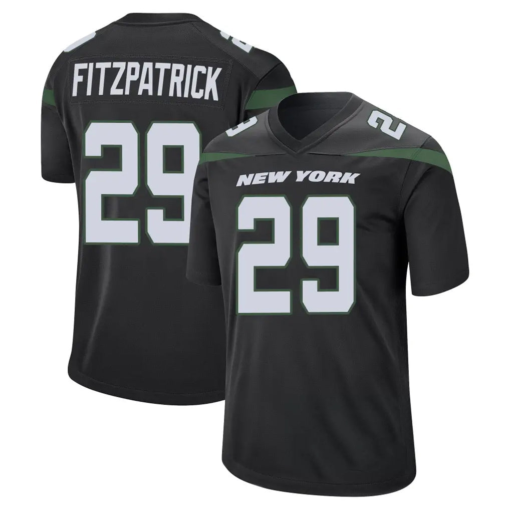 Jdoa NY.Jets #29 Minkah Fitzpatrick Player Stealth Black Home Game Stitched Jerseys
