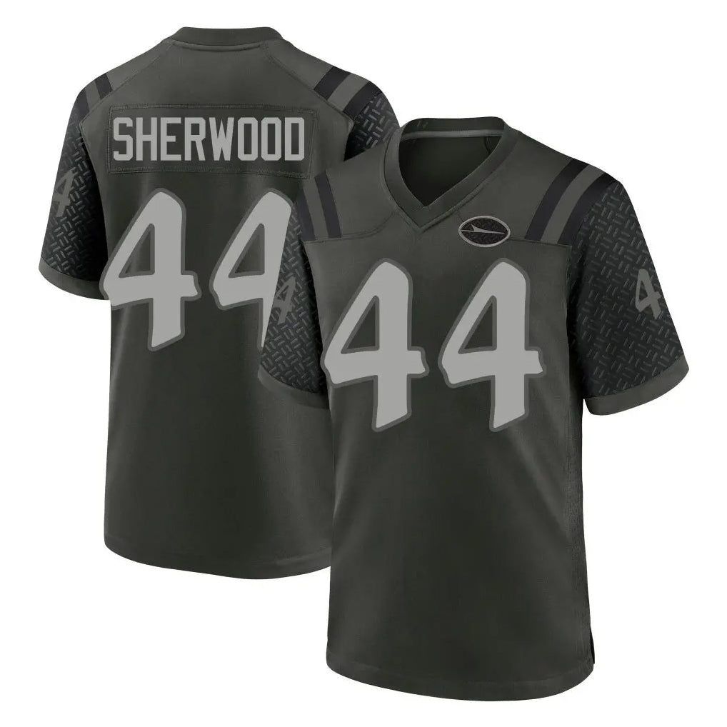 Jdoa NY.Jets #44 Jamien Sherwood Player Green 2025 Rivalries Collection Home Game Stitched Jerseys