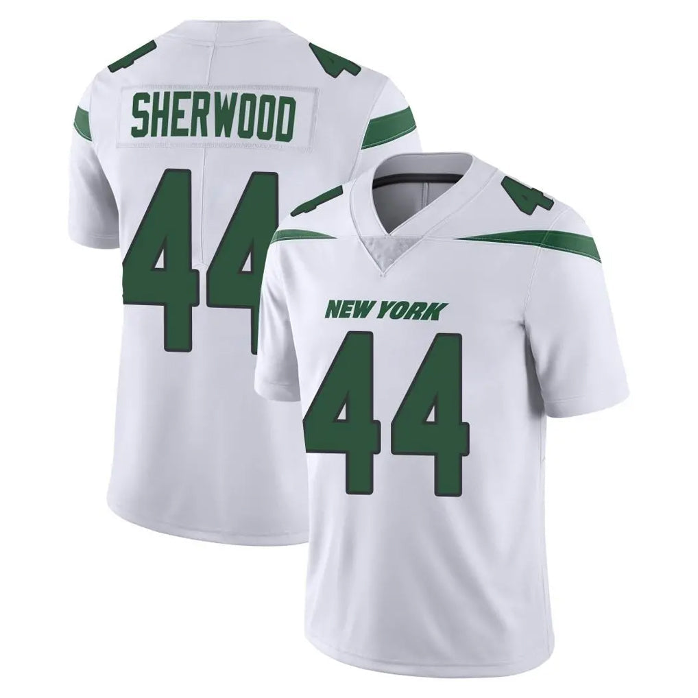 Jdoa NY.Jets #44 Jamien Sherwood Player White Spotlight Limited Vapor Home Game Stitched Jerseys