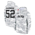 Jdoa NY.Jets #52 Kingsley Enagbare Player Arctic Camo Salute to Service Pullover Hoodies Limited Game Stitched Jerseys