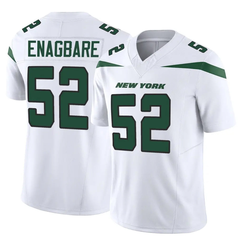 Jdoa NY.Jets #52 Kingsley Enagbare Player White Limited Vapor F.U.S.E. Home Game Stitched Jerseys