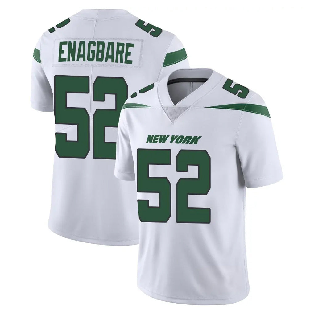 Jdoa NY.Jets #52 Kingsley Enagbare Player White Spotlight Limited Vapor Home Game Stitched Jerseys