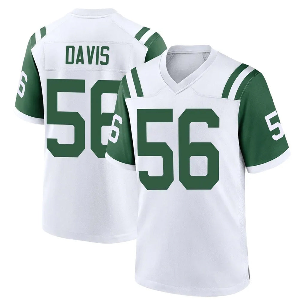 Jdoa NY.Jets #56 Demario Davis Player White Classic Home Game Stitched Jerseys