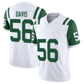 Jdoa NY.Jets #56 Demario Davis Player White Limited Classic Vapor F.U.S.E. Home Game Stitched Jerseys