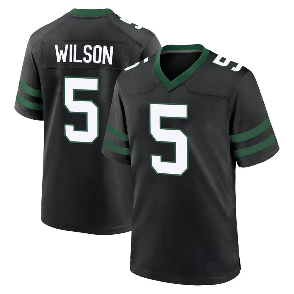 Jdoa NY.Jets #5 Garrett Wilson Player Black Legacy Home Game Stitched Jerseys