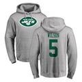 Jdoa NY.Jets #5 Garrett Wilson Player Gray LOGO Pullover Hoodies Limited Game Stitched Jerseys