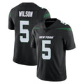 Jdoa NY.Jets #5 Garrett Wilson Player Stealth Black Limited Vapor Home Game Stitched Jerseys