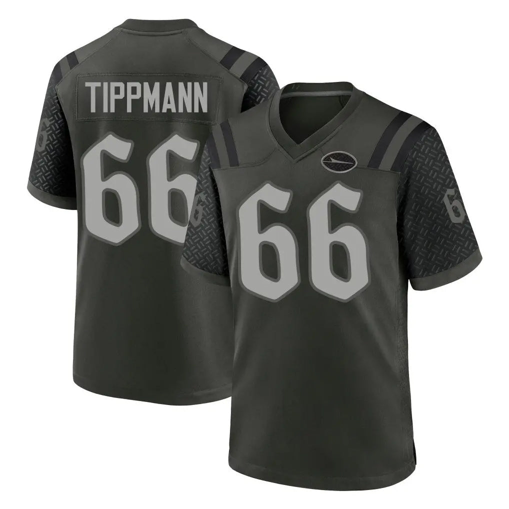 Jdoa NY.Jets #66 Joe Tippmann Player Green 2025 Rivalries Collection Home Game Stitched Jerseys