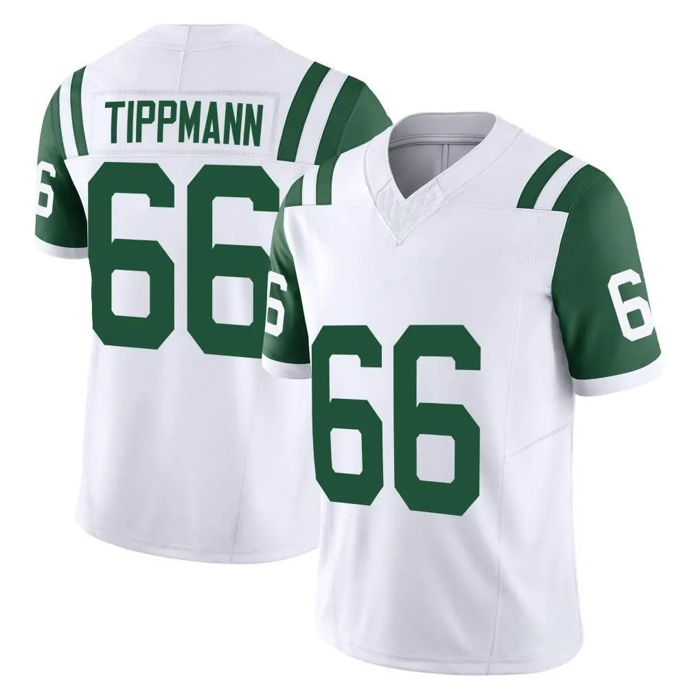 Jdoa NY.Jets #66 Joe Tippmann Player White Limited Classic Vapor F.U.S.E. Home Game Stitched Jerseys