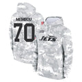 Jdoa NY.Jets #70 Armand Membou Player Arctic Camo Salute to Service Pullover Hoodies Limited Game Stitched Jerseys