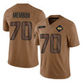 Jdoa NY.Jets #70 Armand Membou Player Brown Salute To Service Limited Stitched Jerseys