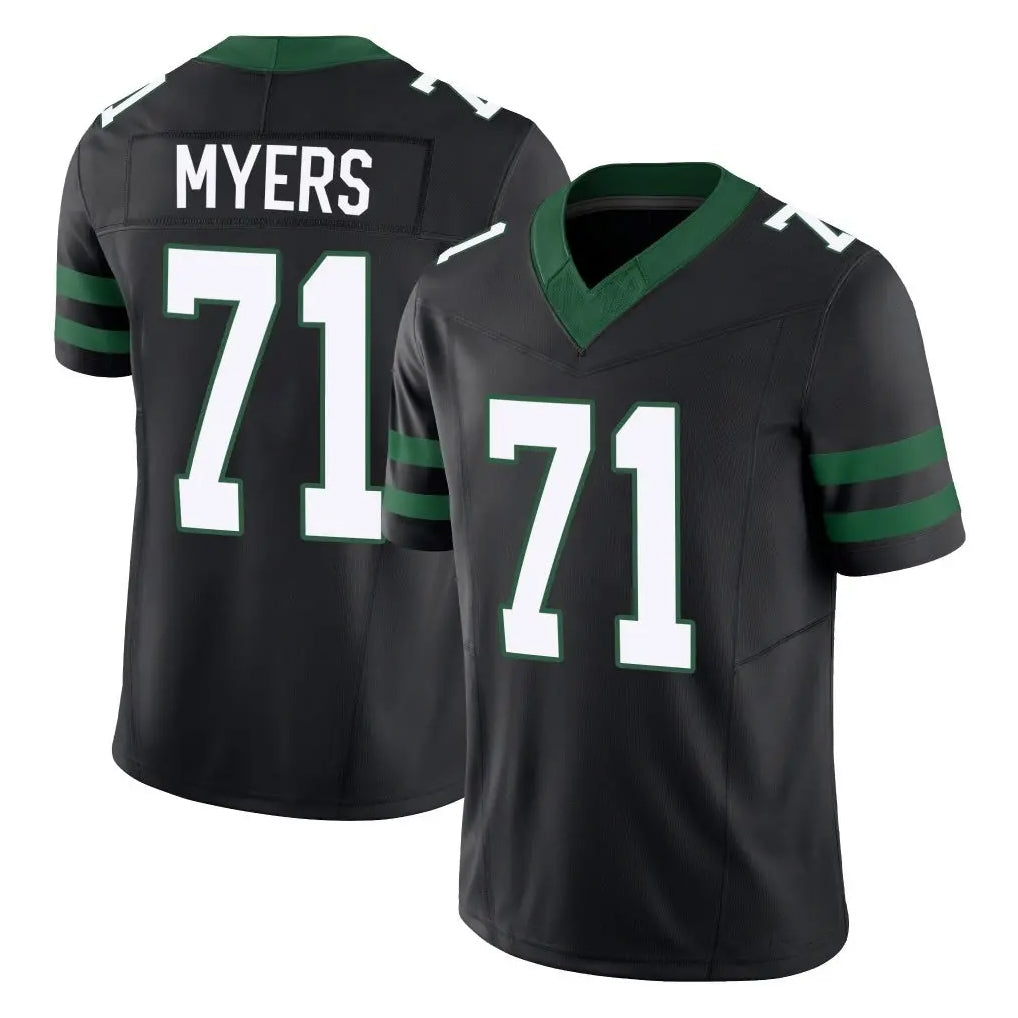 Jdoa NY.Jets #71 Josh Myers Player Black Limited Legacy Vapor F.U.S.E. Home Game Stitched Jerseys