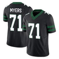 Jdoa NY.Jets #71 Josh Myers Player Black Limited Legacy Vapor F.U.S.E. Home Game Stitched Jerseys
