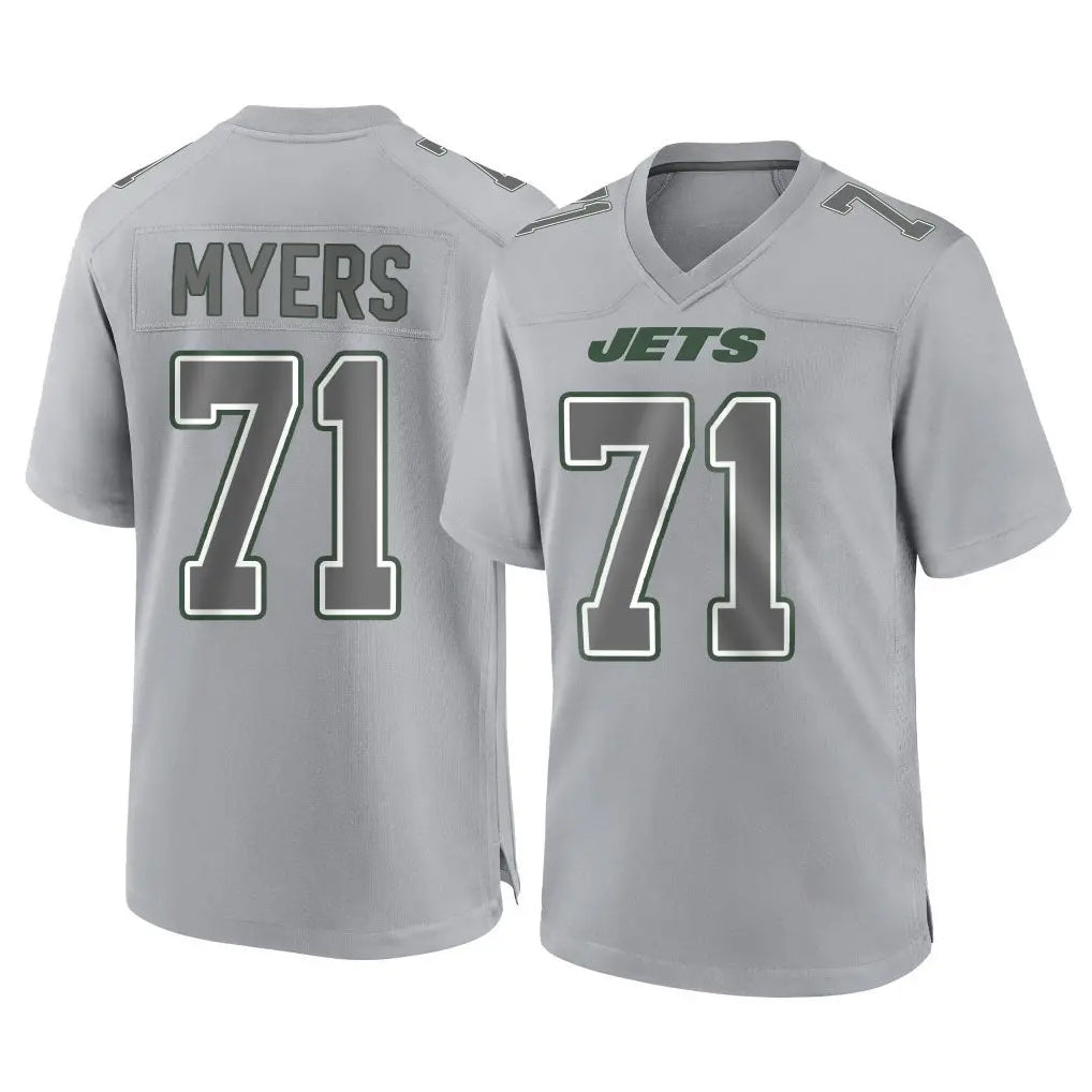 Jdoa NY.Jets #71 Josh Myers Player Gray Limited Atmosphere Fashion Home Game Stitched Jerseys