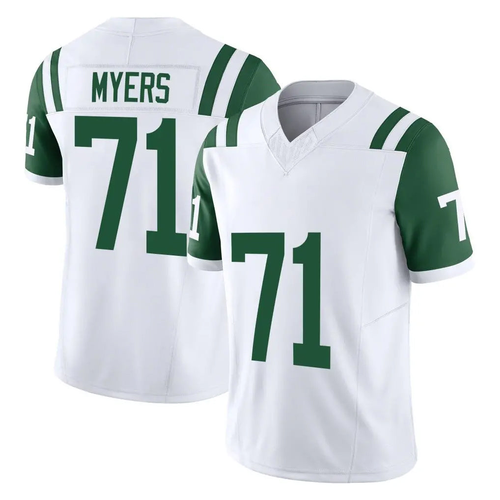 Jdoa NY.Jets #71 Josh Myers Player White Limited Classic Vapor F.U.S.E. Home Game Stitched Jerseys