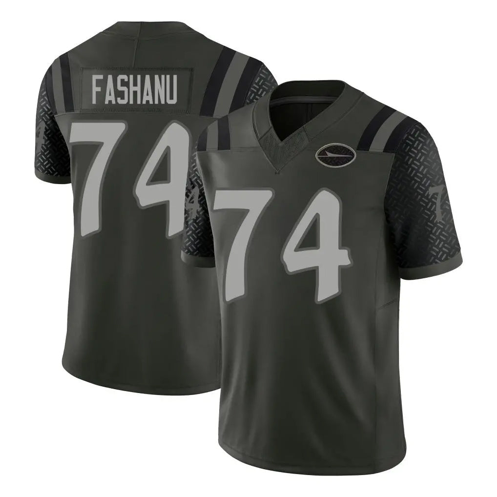 Jdoa NY.Jets #74 Olu Fashanu Player Green Limited 2025 Rivalries Collection Home Game Stitched Jerseys