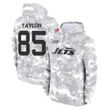 Jdoa NY.Jets #85 Mason Taylor Player Arctic Camo Salute to Service Pullover Hoodies Limited Game Stitched Jerseys