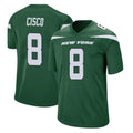 Jdoa NY.Jets #8 Andre Cisco Player Green Home Game Stitched Jerseys