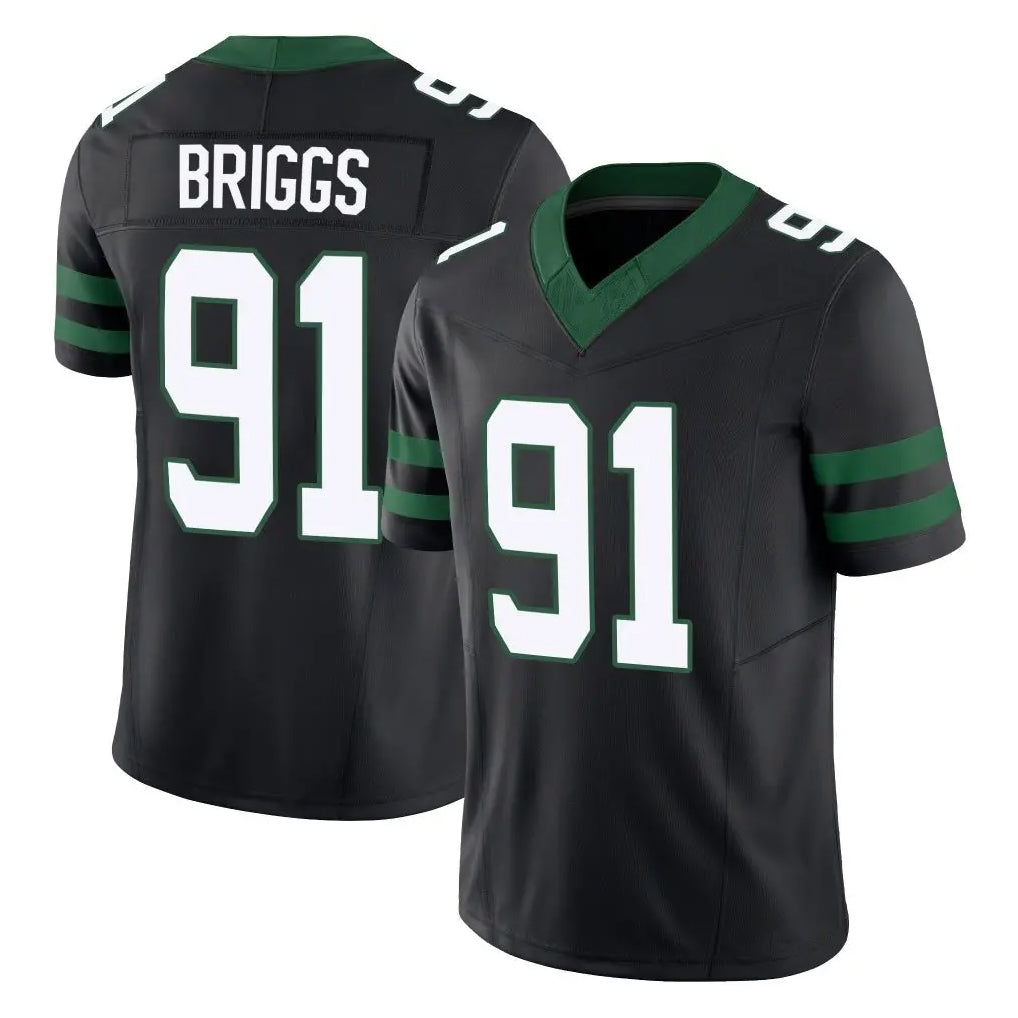 Jdoa NY.Jets #91 Jowon Briggs Player Black Limited Legacy Vapor F.U.S.E. Home Game Stitched Jerseys