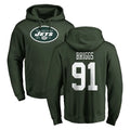 Jdoa NY.Jets #91 Jowon Briggs Player Green LOGO Pullover Hoodies Limited Game Stitched Jerseys