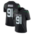 Jdoa NY.Jets #91 Jowon Briggs Player Stealth Black Limited Vapor Home Game Stitched Jerseys