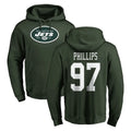 Jdoa NY.Jets #97 Harrison Phillips Player Green LOGO Pullover Hoodies Limited Game Stitched Jerseys