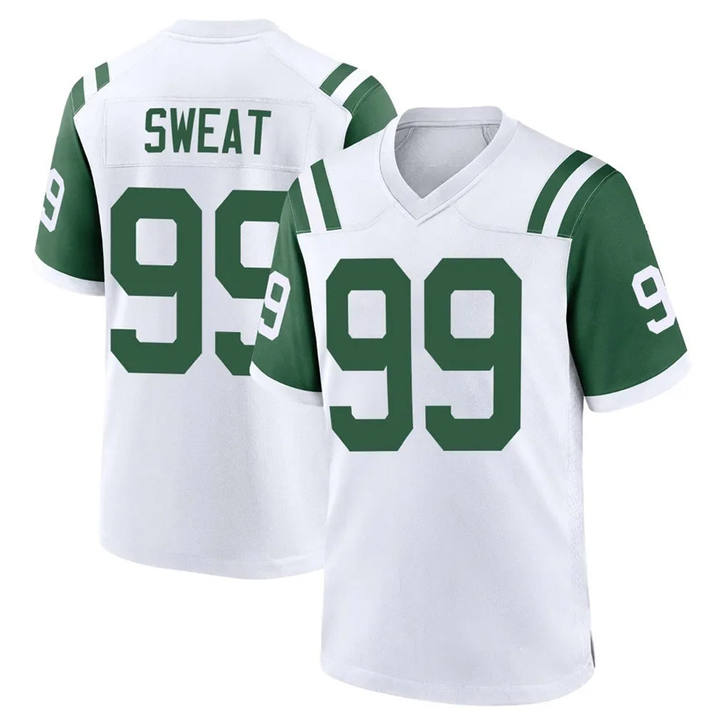 Jdoa NY.Jets #99 T'Vondre Sweat Player White Classic Home Game Stitched Jerseys