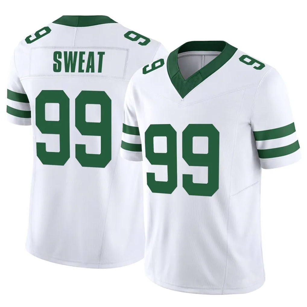 Jdoa NY.Jets #99 T'Vondre Sweat Player White Legacy Limited Vapor F.U.S.E. Home Game Stitched Jerseys