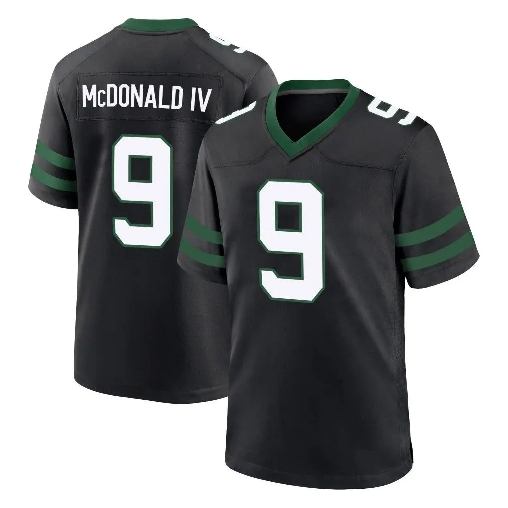 Jdoa NY.Jets #9 Will McDonald IV Player Black Legacy Home Game Stitched Jerseys