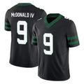 Jdoa NY.Jets #9 Will McDonald IV Player Black Limited Legacy Vapor F.U.S.E. Home Game Stitched Jerseys