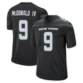 Jdoa NY.Jets #9 Will McDonald IV Player Stealth Black Home Game Stitched Jerseys