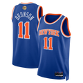 Jdoa NY.Knicks #11 Jalen Brunson  Blue 2026  Finals Patch Swingman Jerseys - Icon Edition
