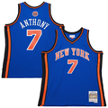 Jdoa NY.Knicks #7 Carmelo Anthony Mitchell & Ness Blue 201011 Swingman Jerseys