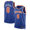 Jdoa NY.Knicks #8 OG Anunoby Blue Swingman Jerseys - Icon Edition