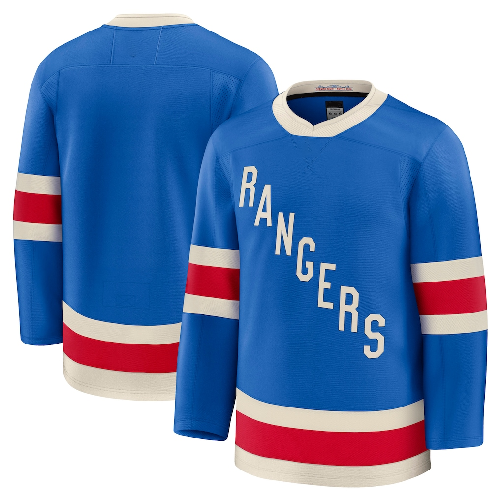 Jdoa NY.Rangers Blue Centennial Premium Jerseys