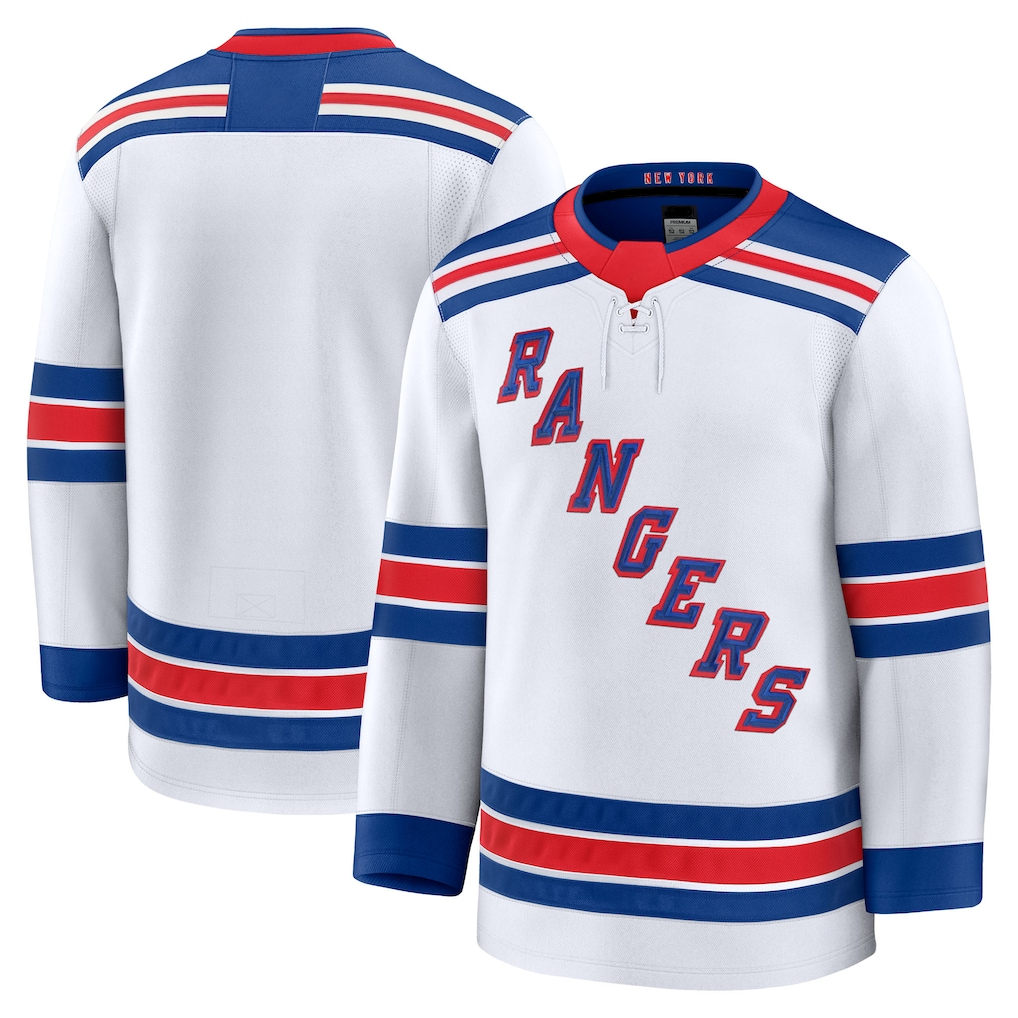 Jdoa NY.Rangers White Away Premium Jerseys