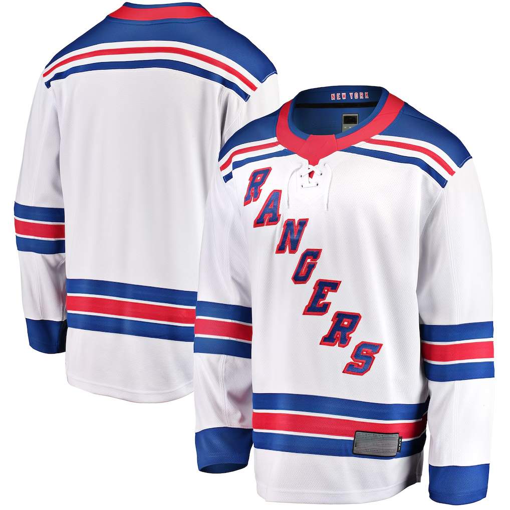 Jdoa NY.Rangers White Breakaway Jerseys